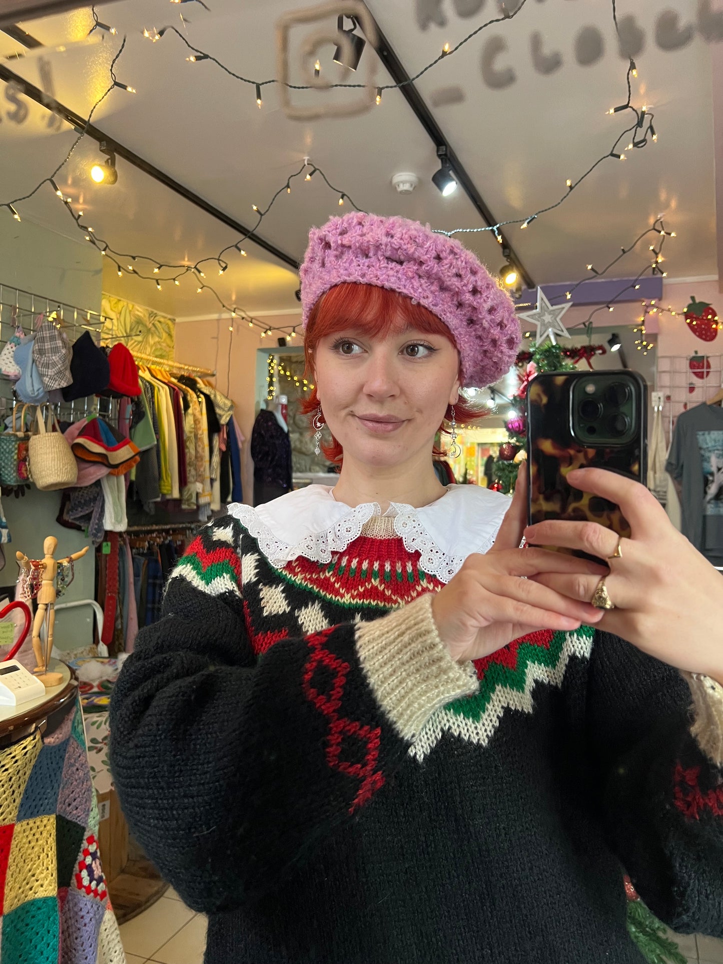 Crochet beret